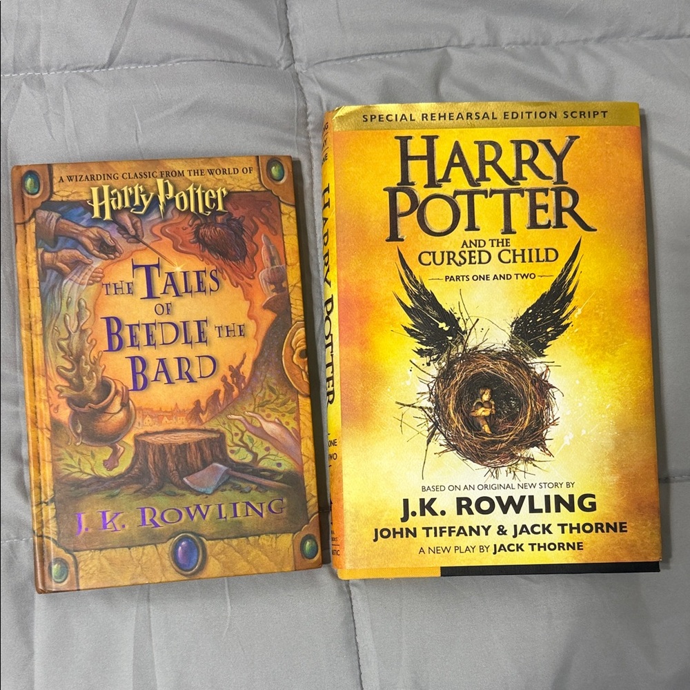 J.K. Rowling Harry Potter Paperback Bundle - Yellow & Brown Covers